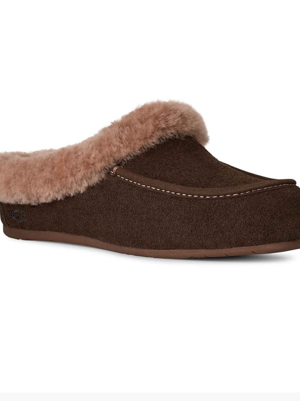 UGG women’s Ansley Genuine Shearling Trim Suede Mule